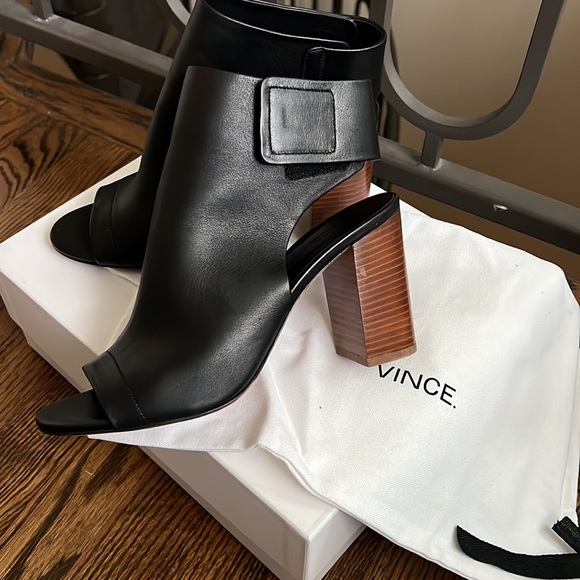 Vince Faye Black Leather size 8 ( 38) - Picture 7 of 7